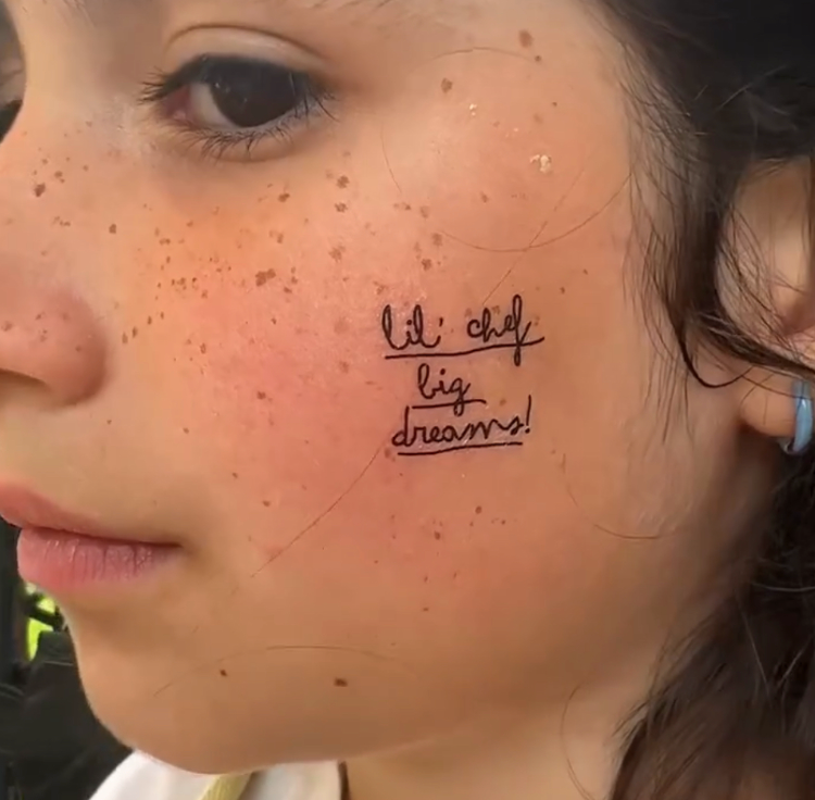 Little Chef Fake Tattoos