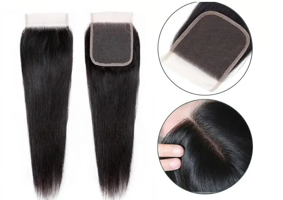 Straight HD Transparent Lace Frontal Wig | 13x4 & 4x4 Lace Closure | Pre-Plucked Human Hair