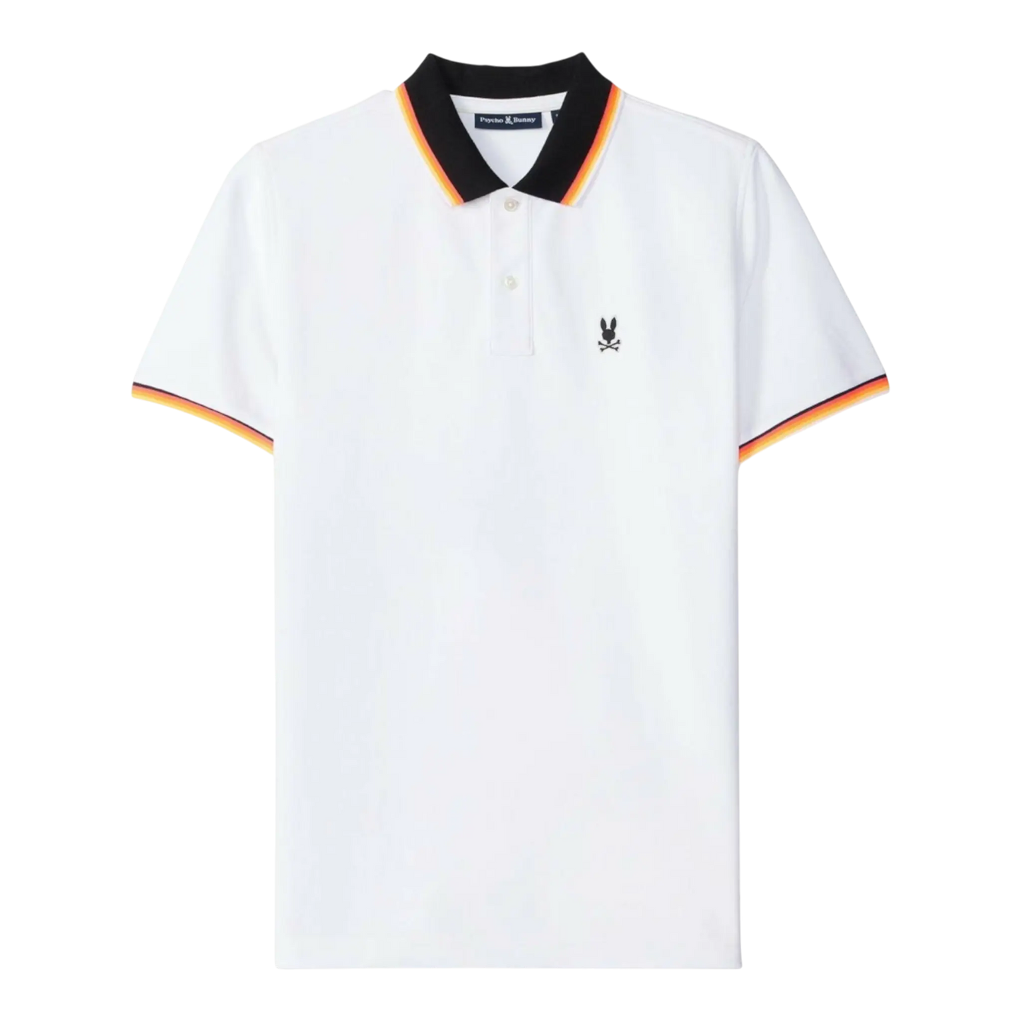 Psycho Bunny Granbury Pique Polo Men Polo Shirt White