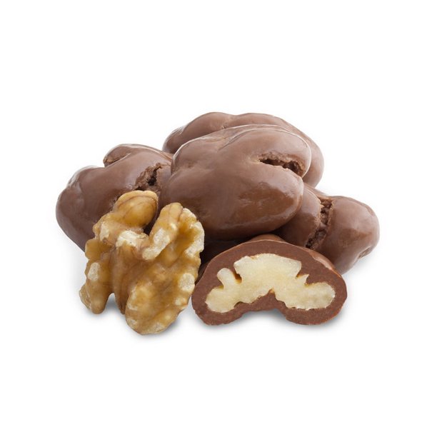 Albanese Milk Chocolate Covered Walnuts - 10 lb Bag