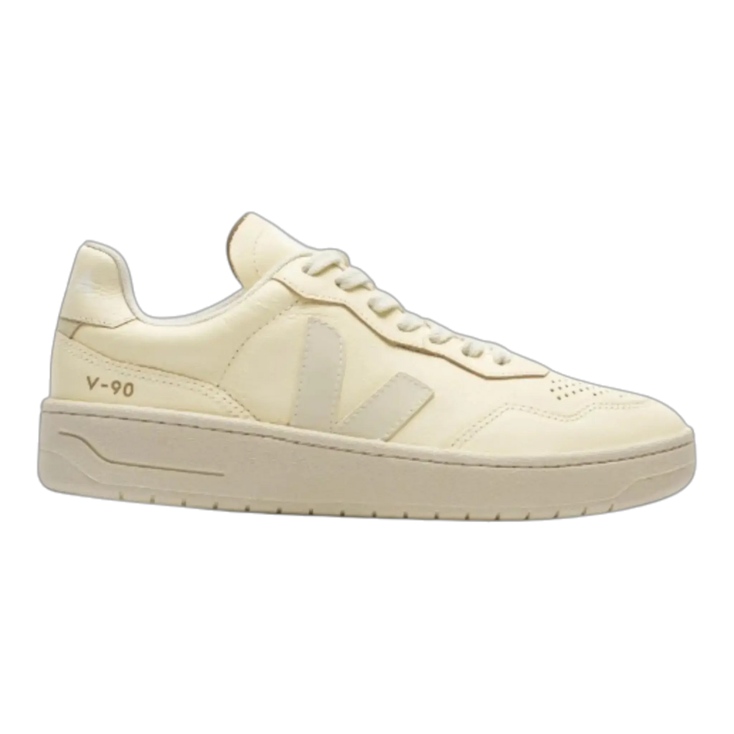 Veja V-90 Women Cashew Pierre Leather Sneakers