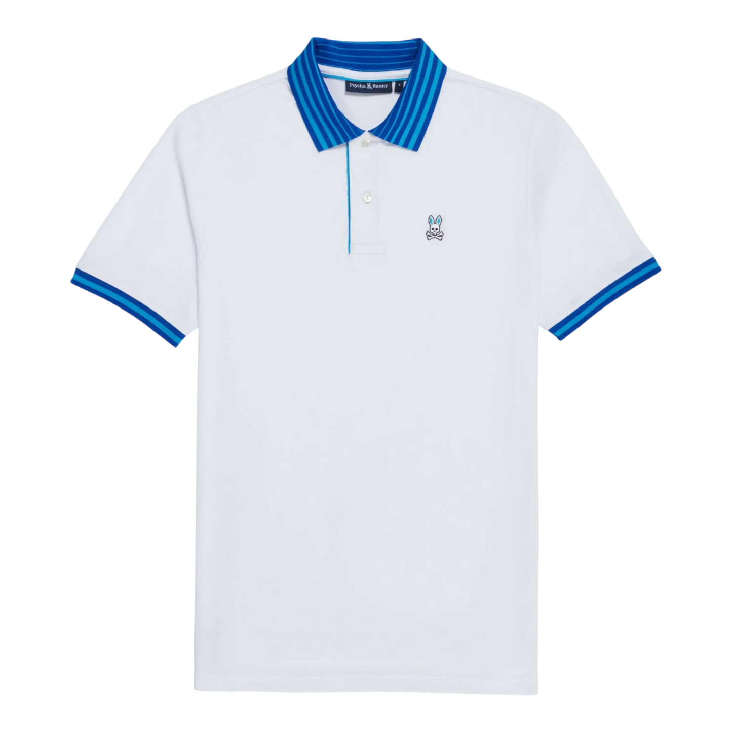 Psycho Bunny Norris Pique Men Polo Shirt White