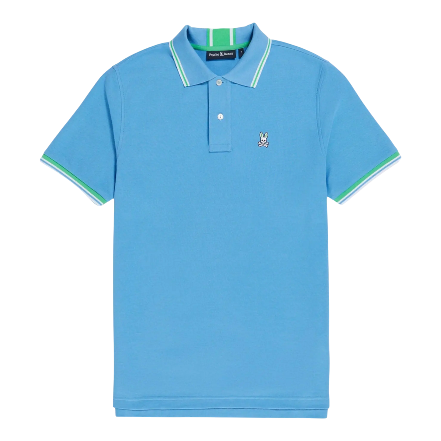 Psycho Bunny Greenville Pique Polo Men Big and Tall Shirt Cool Blue