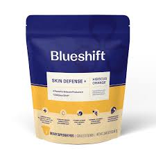 Blueshift Skin Dfns Plus Hibiscus Orange, 14 Count (Pack of 1) - Gluten-Free Supplement