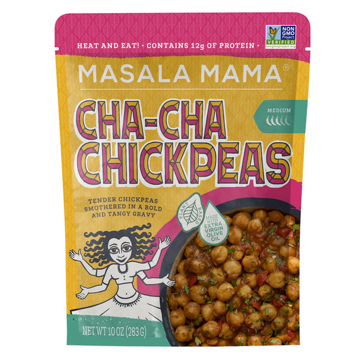 Masala Mama Chacha Chickpea Heat & Eat, 10 oz, Pack of 6