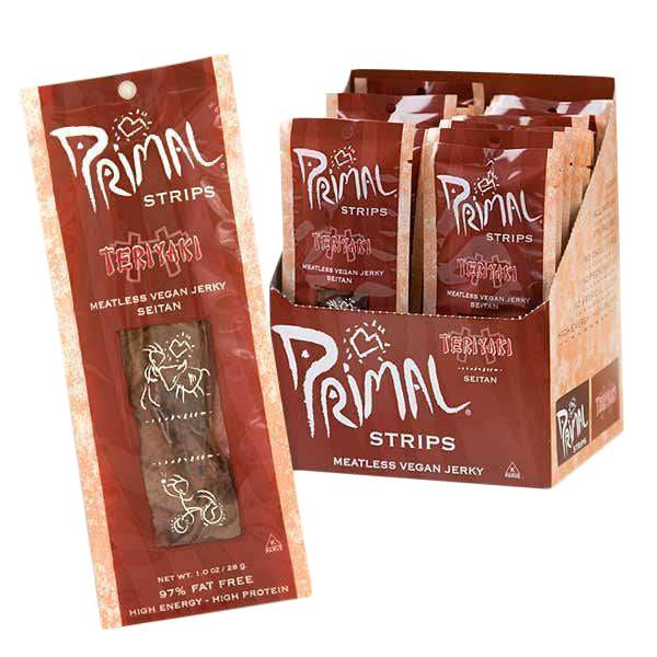 Jerky, Teriyaki, Vegan, Primal Strips