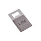 Grey Leatherette Bottle Opener - 3.5" x 2" by Creative Gifts