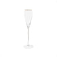 Gold-Rim Tapered Champagne Flutes Set - 8 oz by Creative Gifts