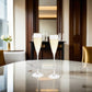 Gold-Rim Tapered Champagne Flutes Set - 8 oz by Creative Gifts