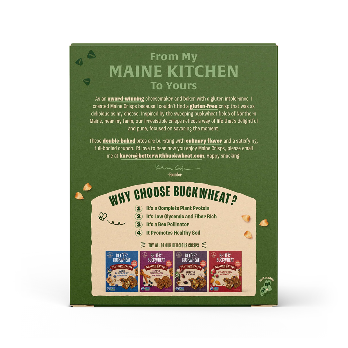 Better With Buckwheat Savory Fig & Thyme Crisps, 4 oz, Case of 10