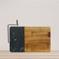 Black Marble and Acacia Wood Board with Slicer by Creative Gifts