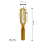 Dural Olive wood rubber cushion hair brush with long wooden pins