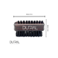Dural Thermo ash wood travel size nail brush with black natural bristles 95 mm
