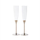 Gold Ring Toasting Flutes Set by Creative Gifts