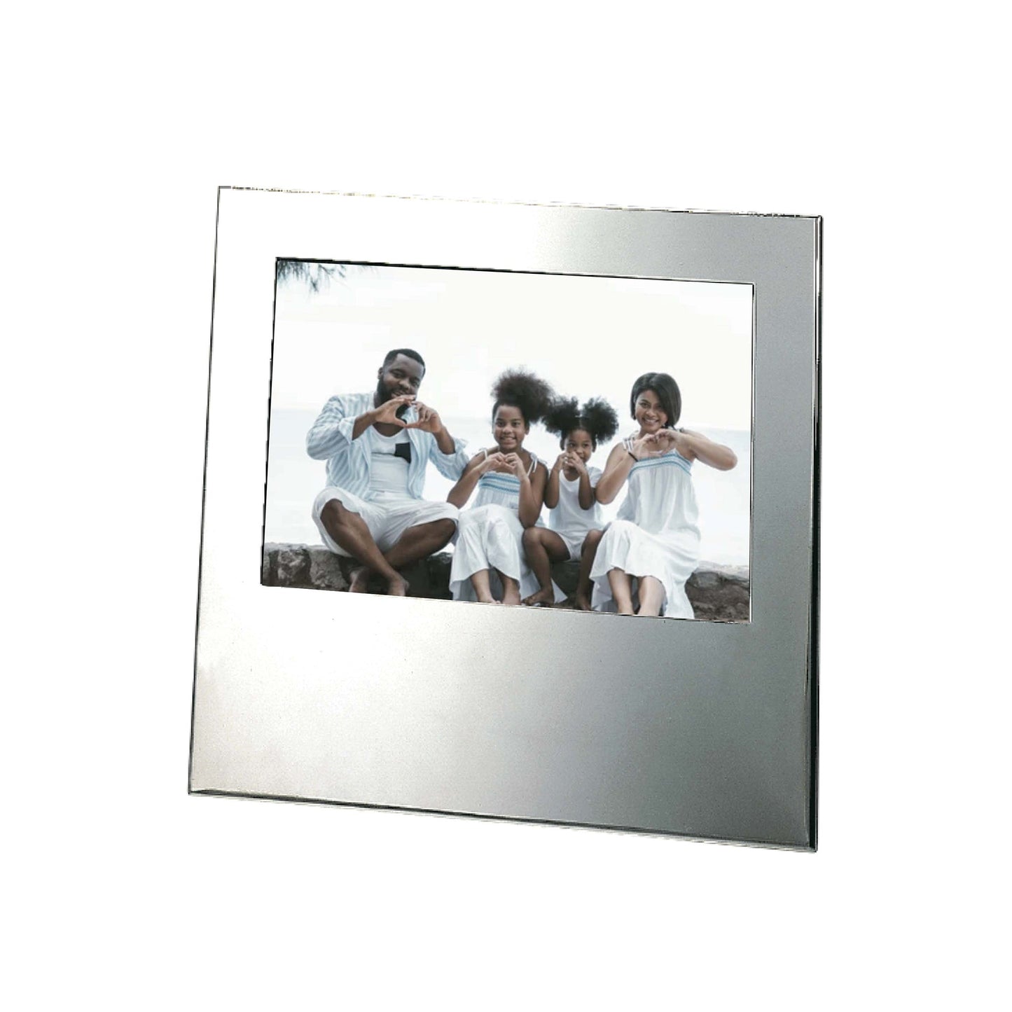 Silhouette Design Frame, Holds 4" X 6" Photo With Large Engraving Area by Creative Gifts