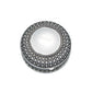 Silverplated Round Antique-Style Box with Beaded Detail, 4.5" by Creative Gifts