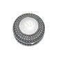 Silverplated Round Antique-Style Box with Beaded Detail, 4.5" by Creative Gifts