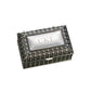 Silverplated Rectangular Box with Beaded Antique Design, 2.25" by Creative Gifts