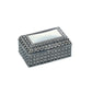 Silverplated Rectangular Box with Beaded Antique Design, 2.25" by Creative Gifts