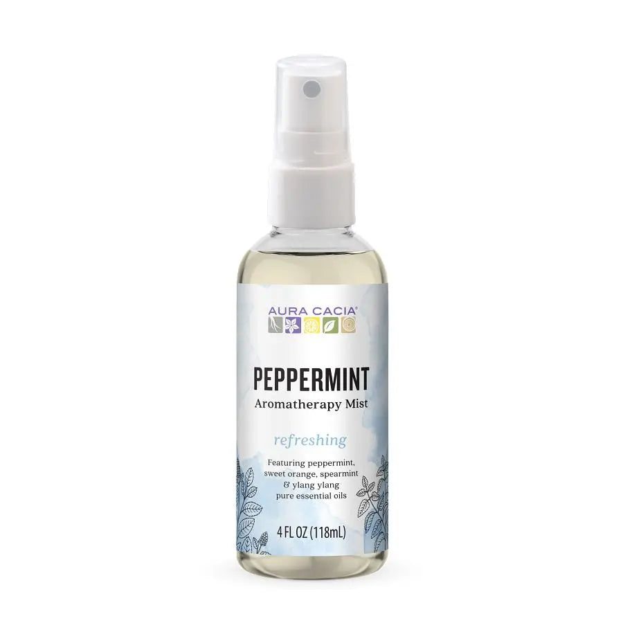 Aura Cacia Aromatherapy Energizing Peppermint Mist (4 Fl Oz)