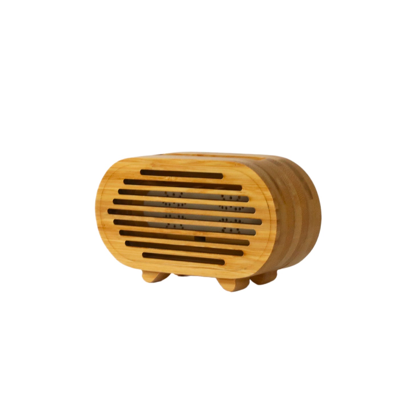 Bamboo Amplifier/Phone Stand Oval, 3" x 2" x 5.5" by Creative Gifts
