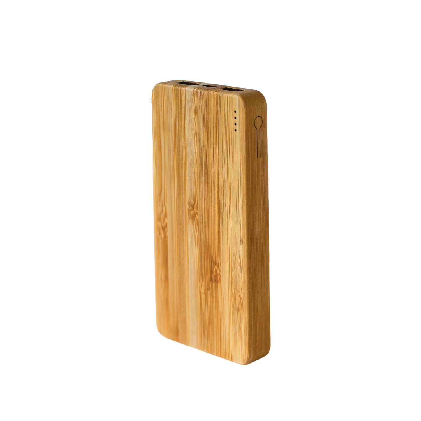 Compact Bamboo Power Bank - Portable Phone Charger by Creative Gifts