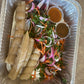 Makerel with Bobolo(Cassava Sticks)