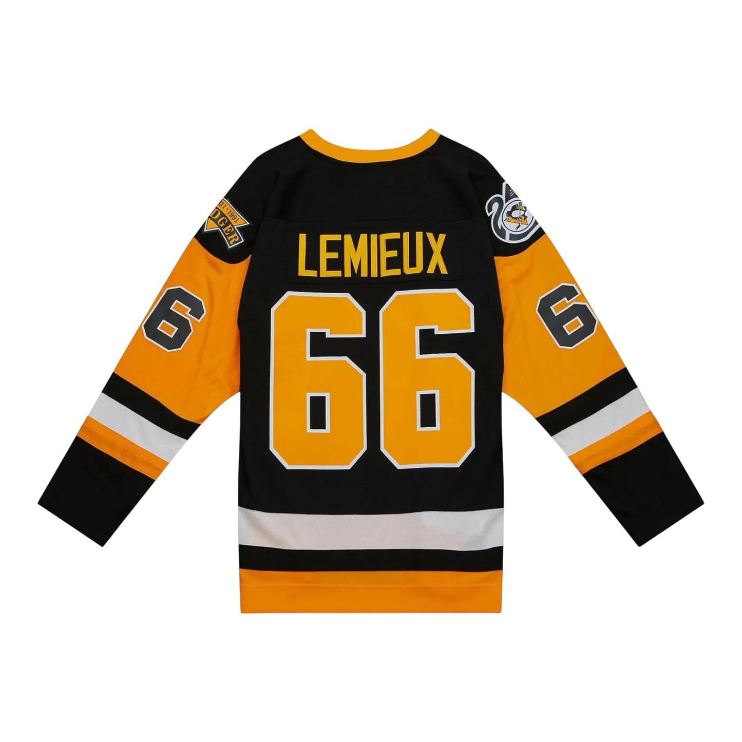 Mitchell & Ness Blue Line Mario Lemieux Pittsburgh Penguins 1991 Men Jersey Black