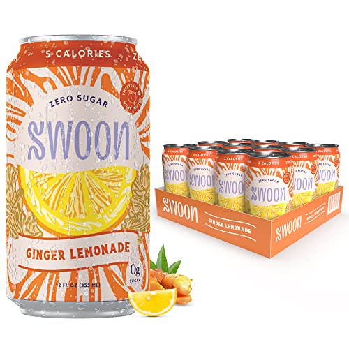 Swoon Zero Sugar Ginger Lemonade - 12 Fl Oz (Case of 12)