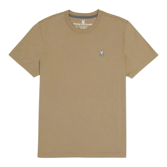 Psycho Bunny Classic Crew Neck Men T-Shirt Antique Taupe