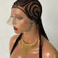 Feeding Braid Wig (Medium Brown Full Lace) Color 1B, Waist Length - Sharon