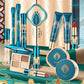 Creative Portable Home Makeup Kit Set Of 12 Pieces
