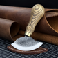 Small Leather Round Knife, 8 cm (3.15 inches)