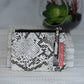Molly Snake Print Coin Zip Pouch