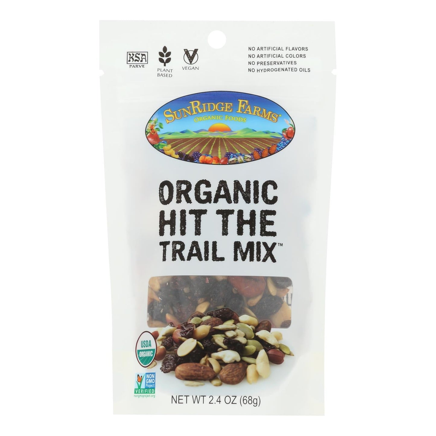 Sunridge Farms Hit the Trail Organic Trail Mix - 2.4 Oz (Case of 8)