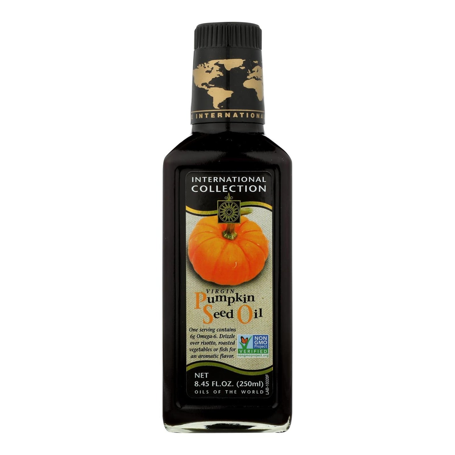 International Collection Oil, Virgin Pumpkin Seed Oil, Case of 6, 8.45 Fl Oz