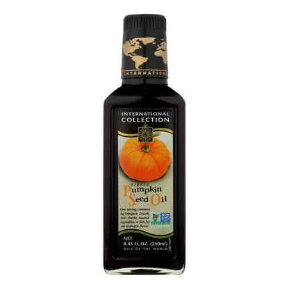 International Collection Oil, Virgin Pumpkin Seed Oil, Case of 6, 8.45 Fl Oz