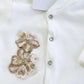 Ines Newborn Girl Gold Coming Home Outfit Set (11 Pcs)