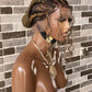 Feeding Braid Cornrow Wig (100% Human Hair Full Lace Base) -Janisa braid