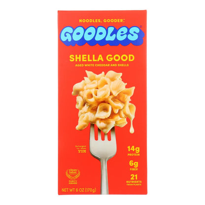 Goodles Mac & Cheese, Shella Pasta, 6 oz., Case of 12