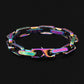 10mm Rainbow Mens Paperclip Bracelet by Bling Proud | Urban Jewelry Online Store