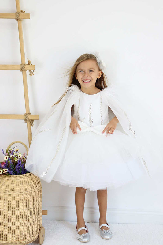 Alessandra White Party Dress