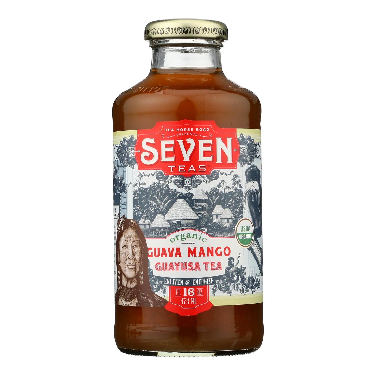 Guava Mango Guyusa Tea - 16 oz Case of 12