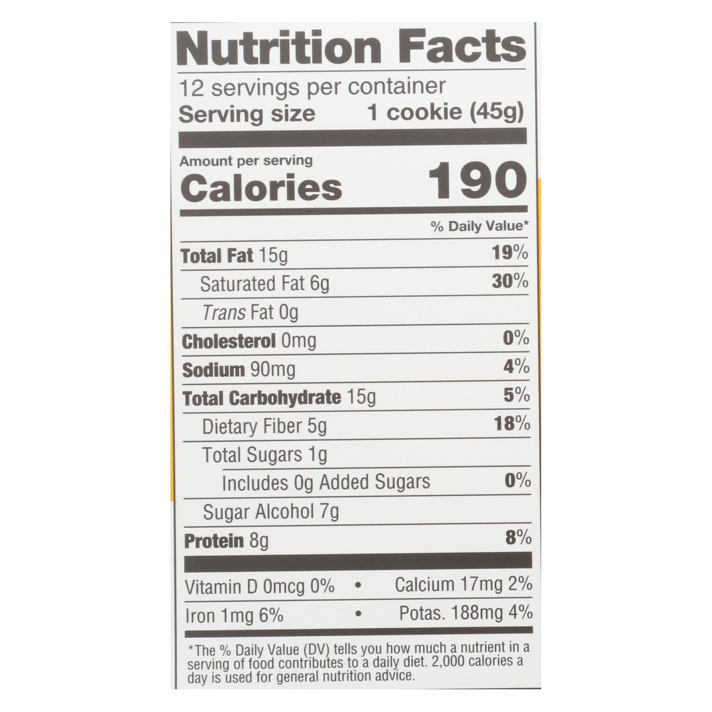 Lenny & Larry's Keto Cookie Peanut Butter Case of 12 - 1.6 Oz Each