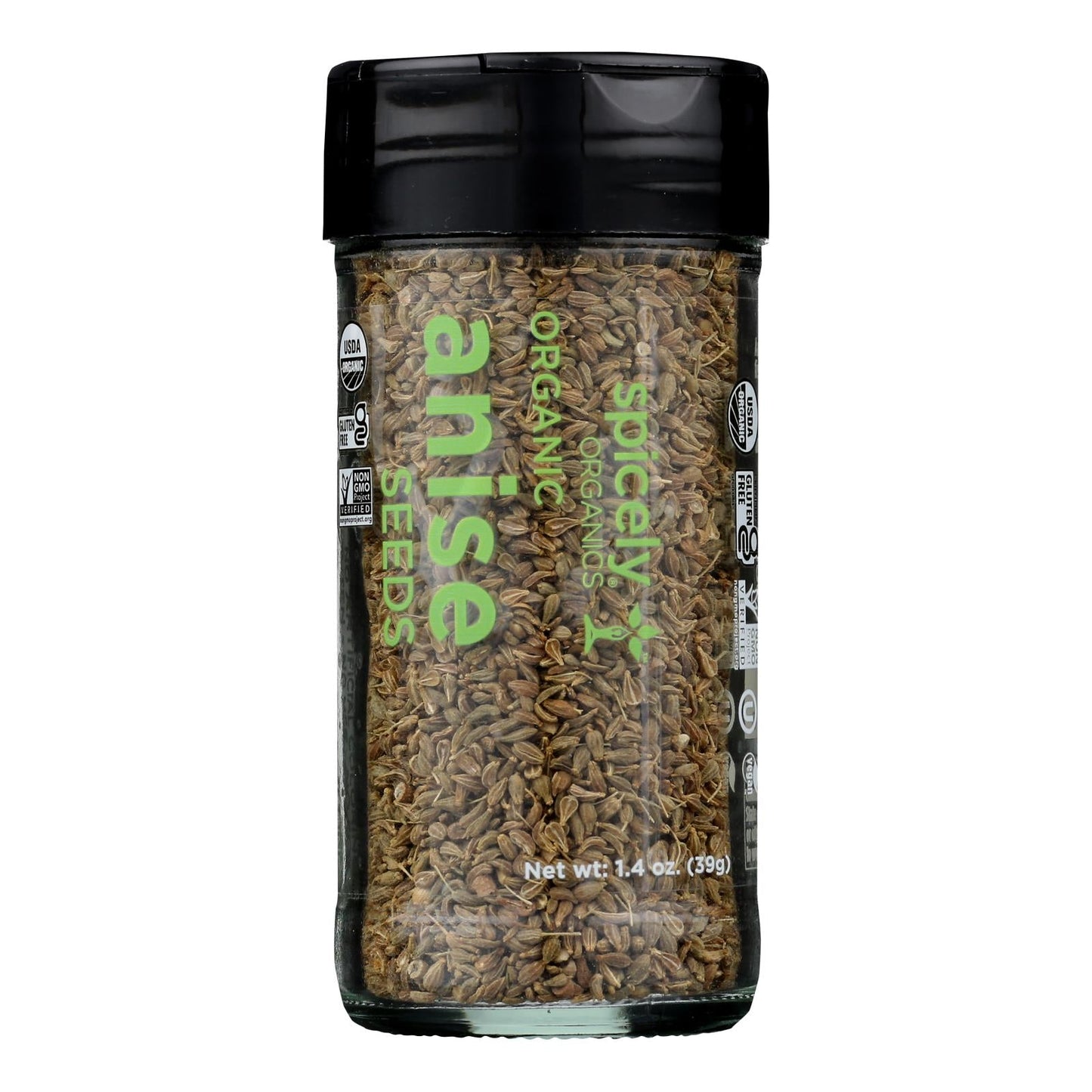 Spicely Organics Ground Anise Seeds (Case of 3 x 1.4 Oz)