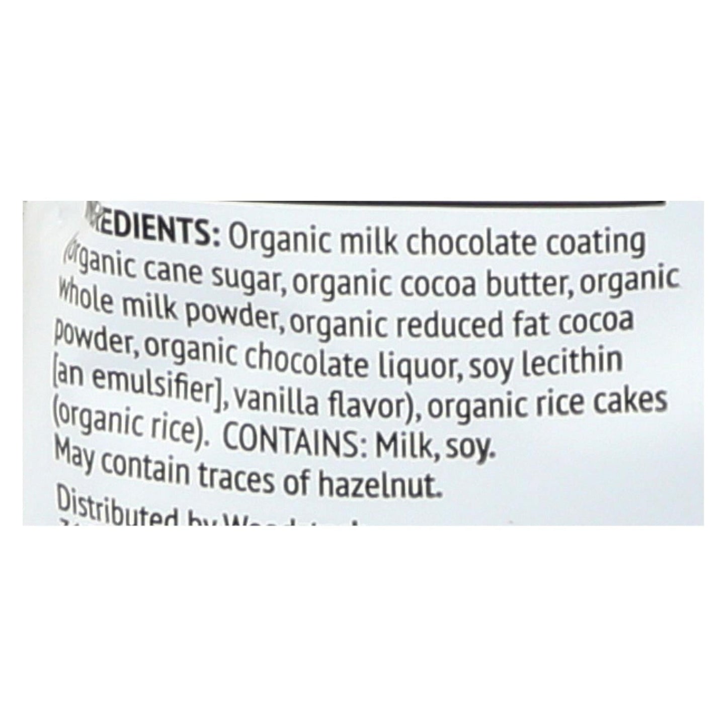 Woodstock Organic Milk Chocolate Rice Bites - 2.1 Oz (Pack of 8)