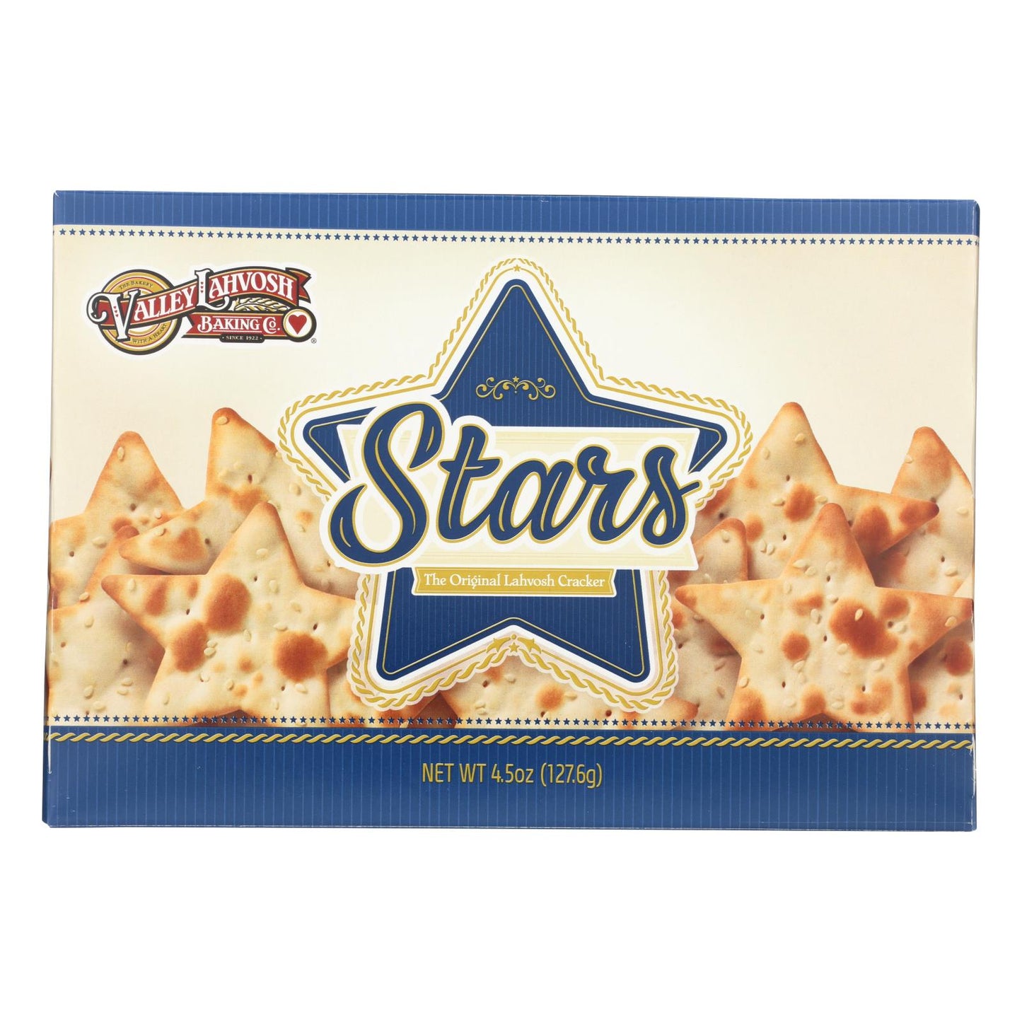 Valley Lahvosh Crispbread Stars Original - 4.5 Oz (Pack of 12)