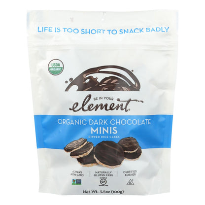 Element Dark Chocolate Mini Rice Cakes - 6 Pack - 3.5 Oz