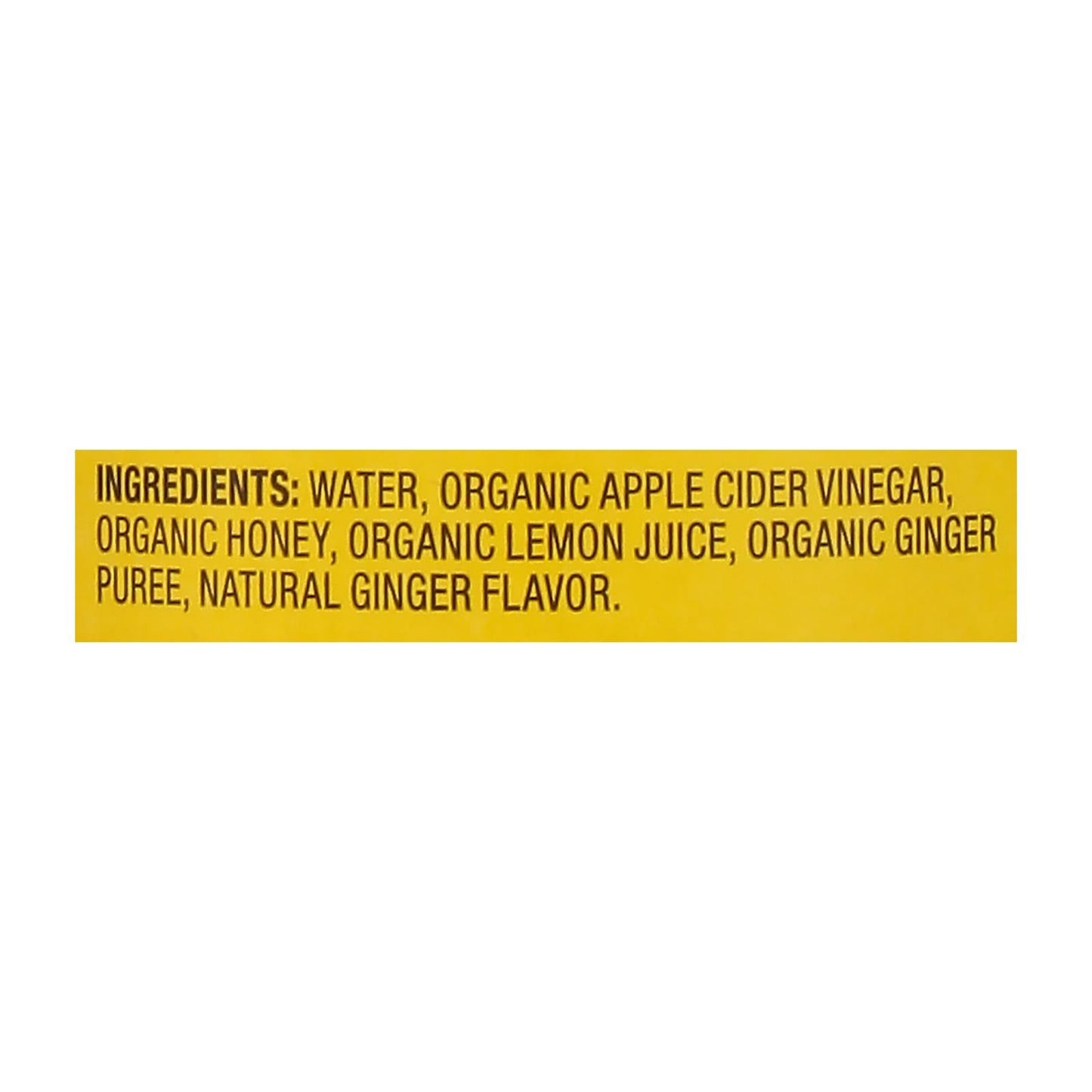 Bragg Apple Cider Vinegar Ginger Lemon Honey Refresh 16 FL OZ - Case of 12