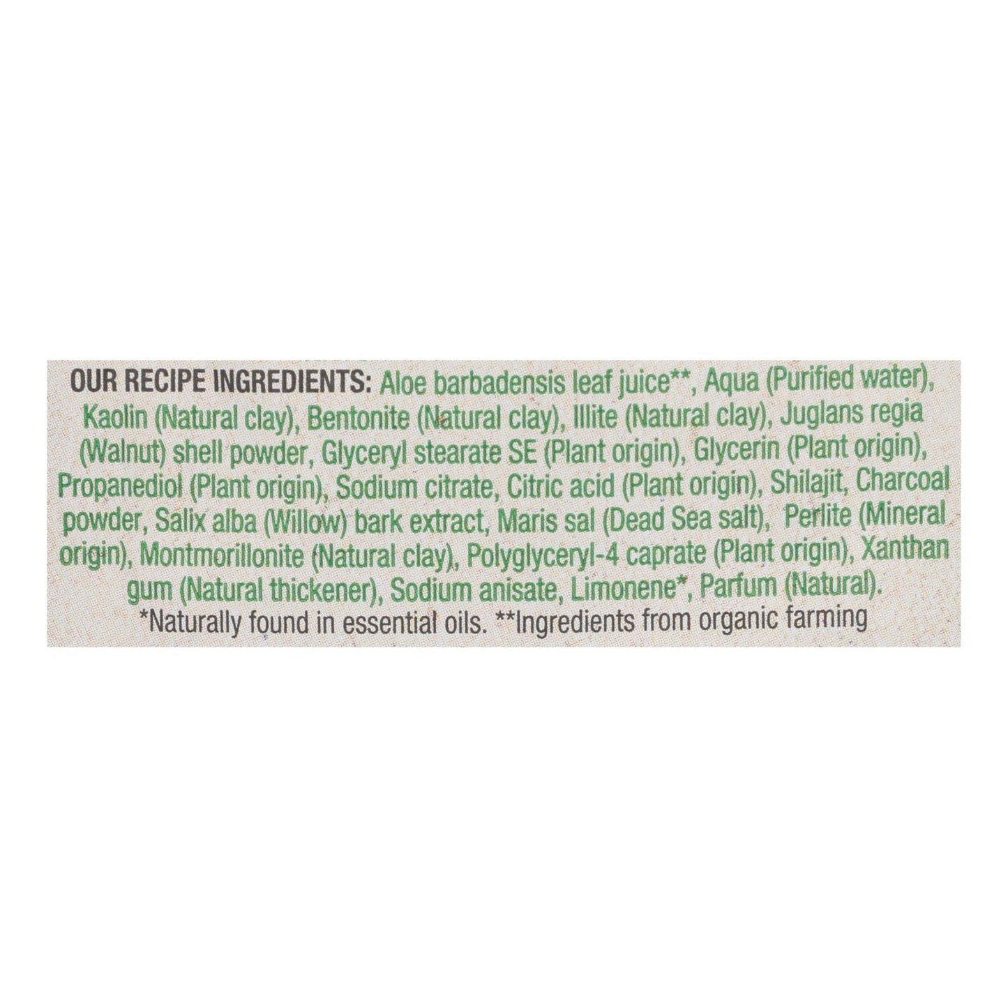 Earth Kiss Clay Mask Charcoal Exfoliant - Case of 12 - 0.35 oz